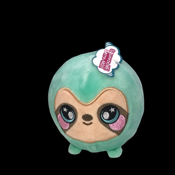 Squeezamals Samantha Sloth Green Plush -NWT - Picture 3 of 12
